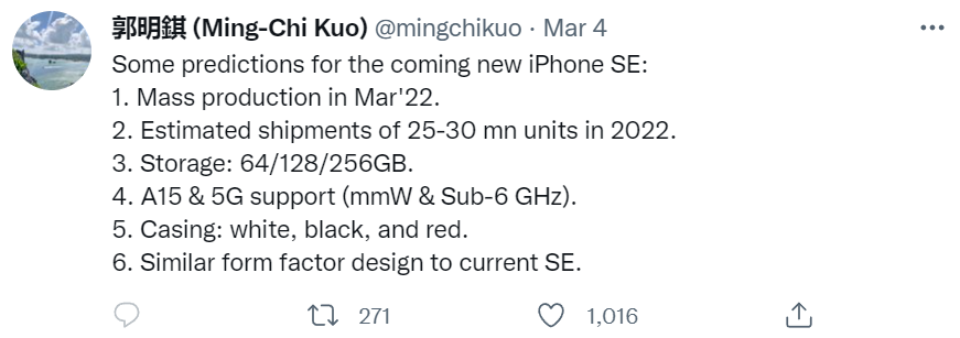 郭明錤表示苹果今年将推出Mac mini 和外部显示器