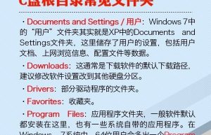 分享window C盘各个系统文件夹功能及作用