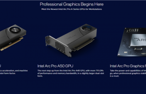 8月9日Intel正式发布Arc Pro A系列专业显卡